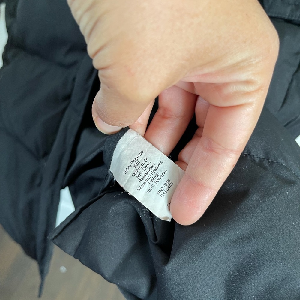 J.Crew black long puffer down jacket XXS - Picture 4 of 6
